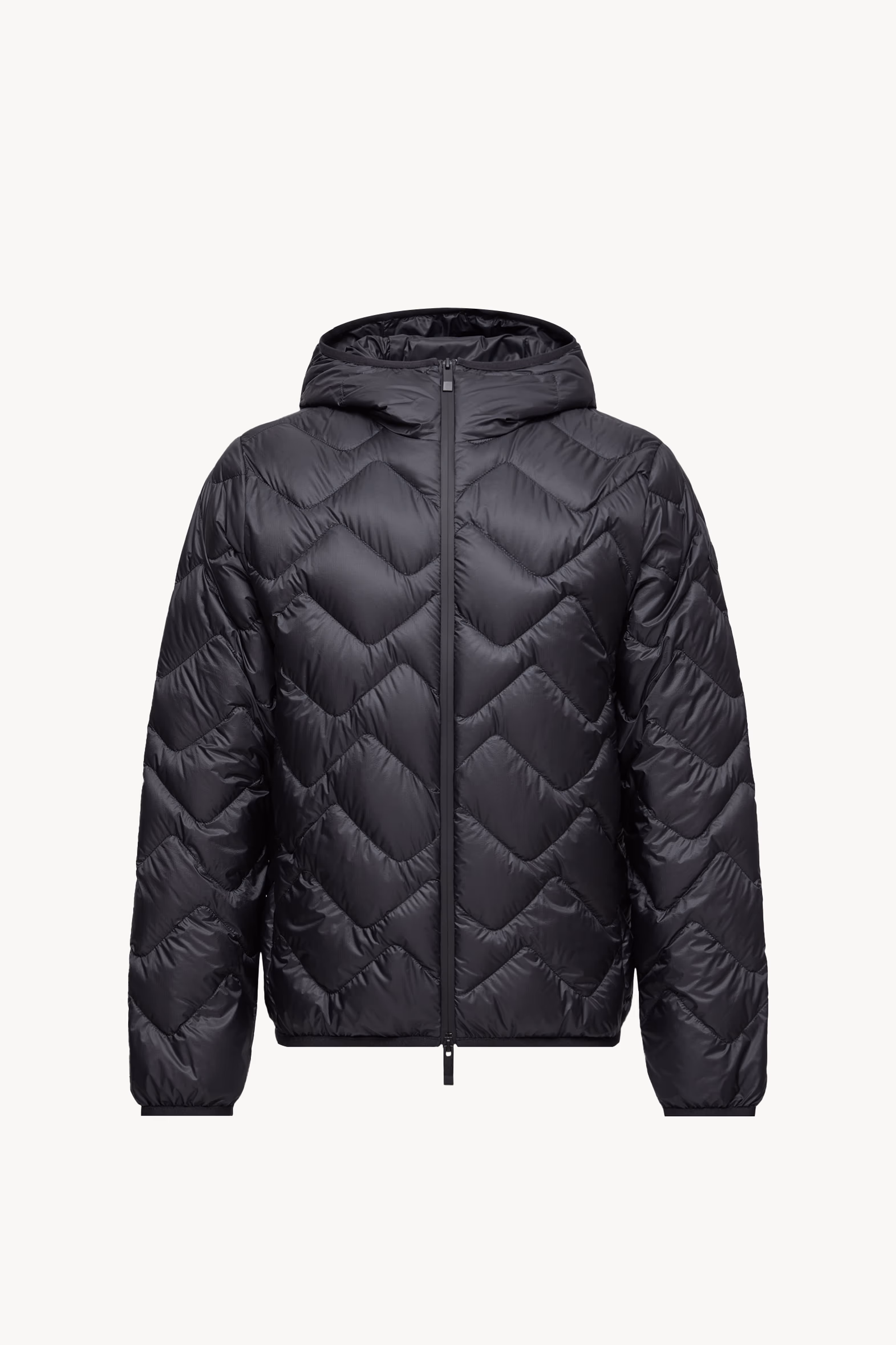 Plumífero corto acolchado con motivo de olas Bimont Hombre Negro Moncler 2